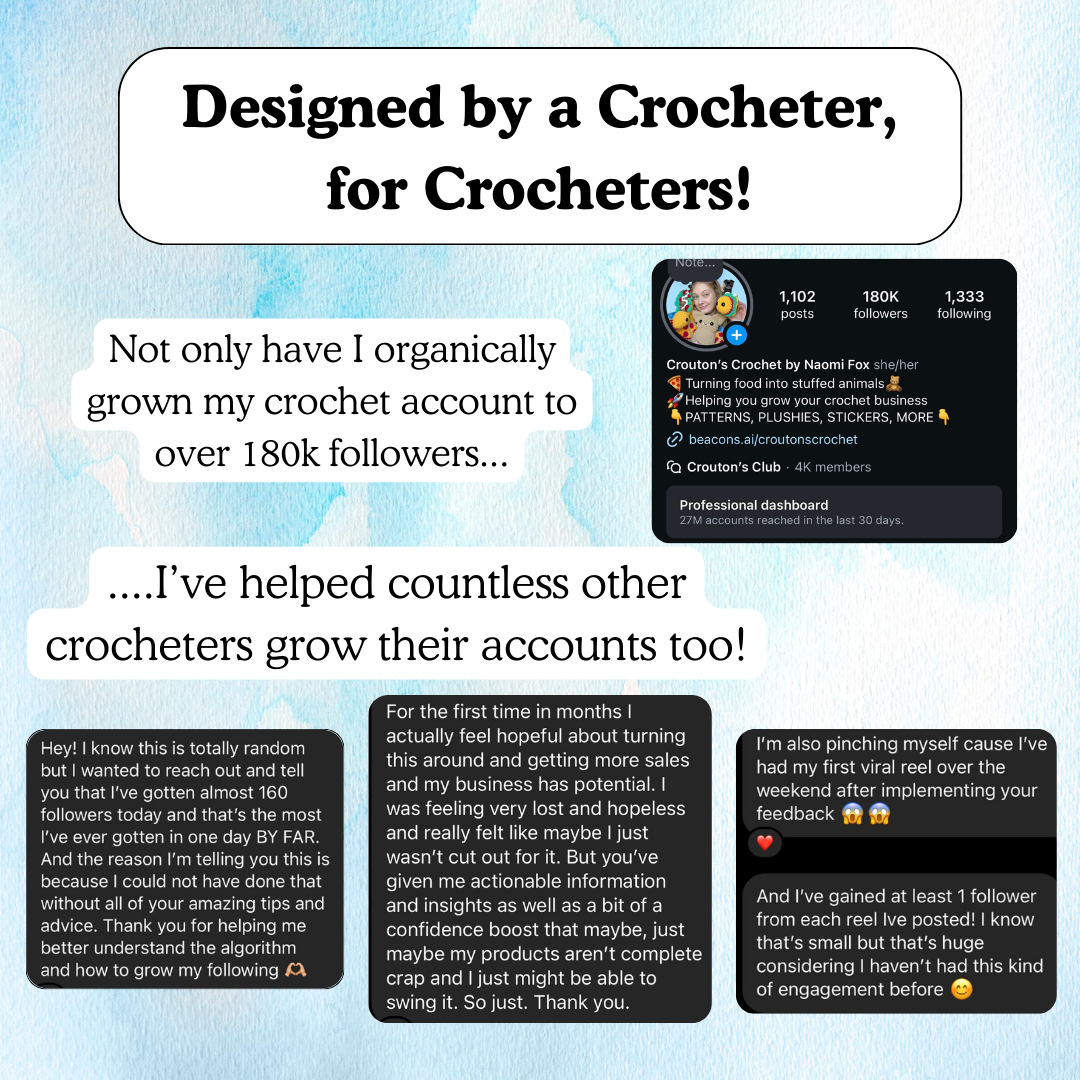 Social Media Guide for Crocheters & Crochet Small Businesses