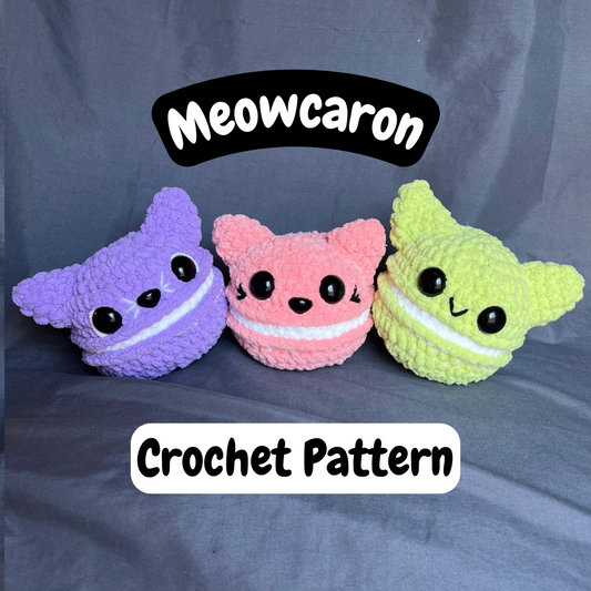 Meowcaron Crochet Pattern [PDF FILE]