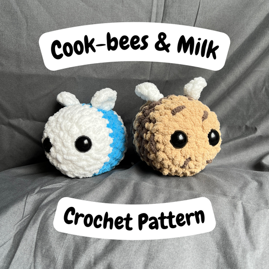 Cook-bees and Milk Crochet Pattern [PDF FILE]