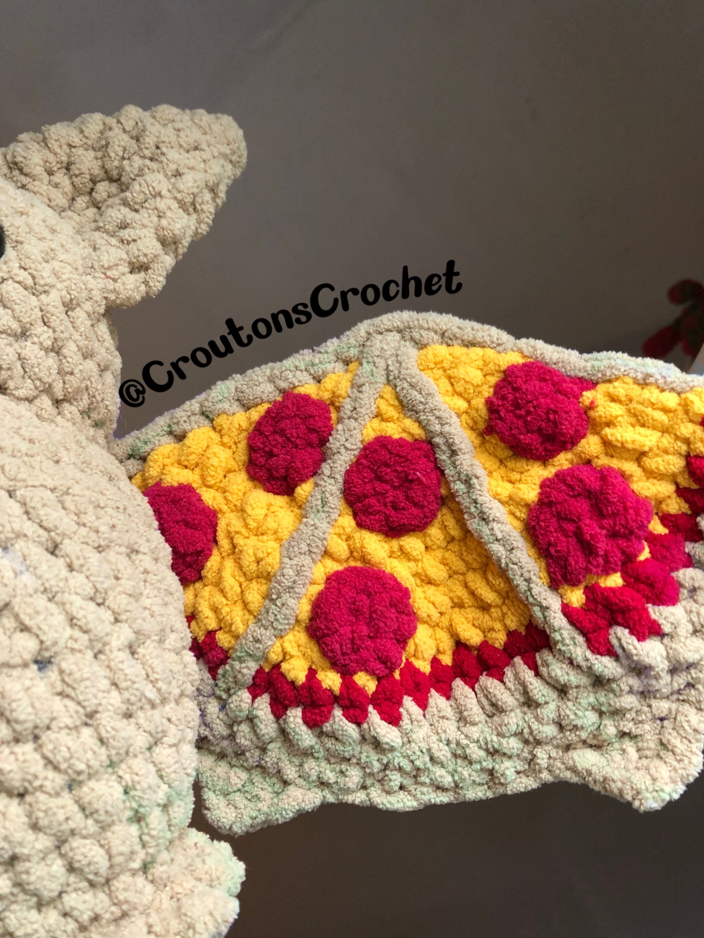 Pizza Bat Crochet Pattern