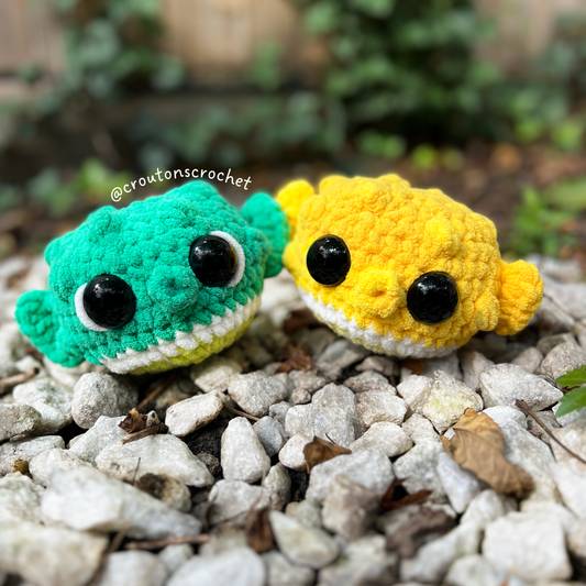 Puckerfish Crochet Pattern (Citrus Pufferfish) [PDF FILE]