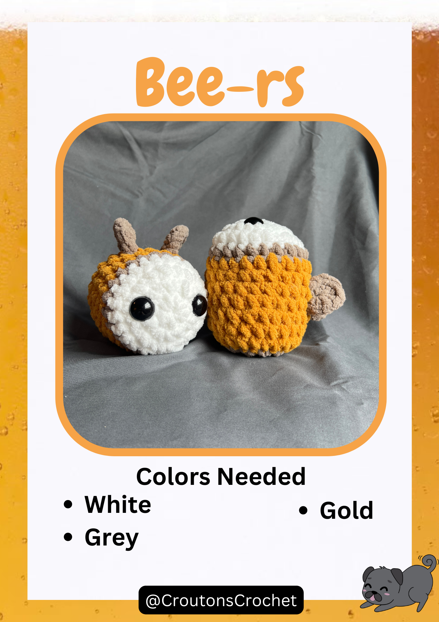4-in-1 Bee-sties Crochet Pattern [PDF FILE]