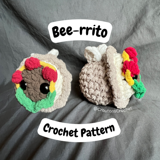 Bee-rrito Crochet Pattern PDF