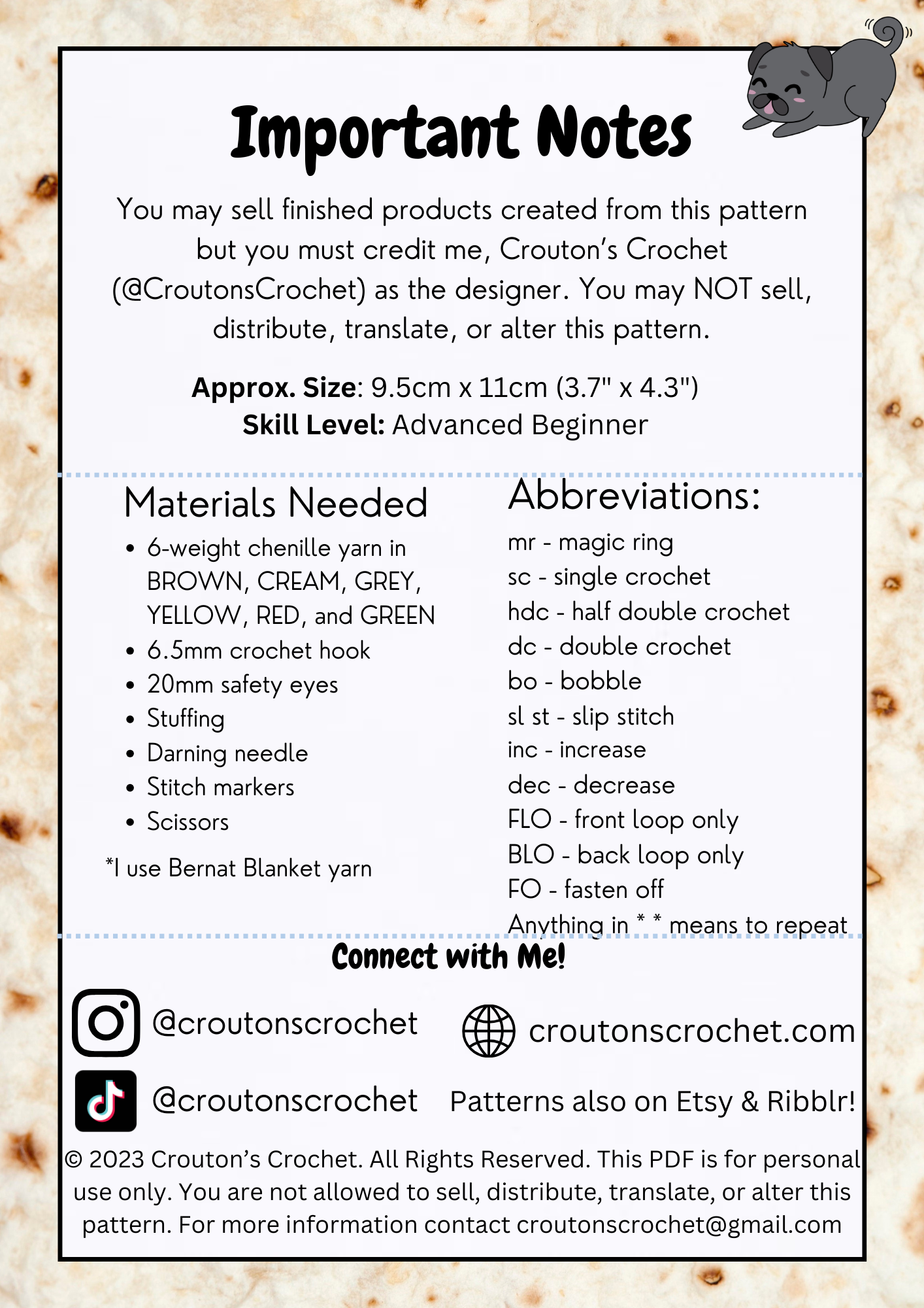 Bee-rrito Crochet Pattern [PDF FILE]