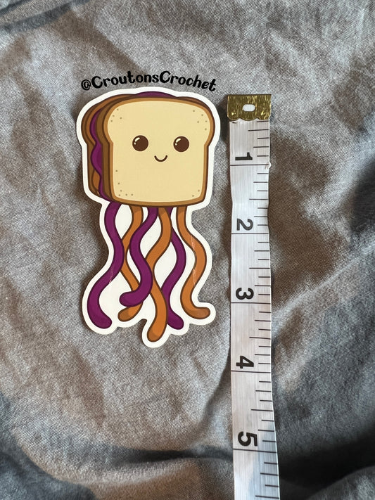 Peanut Butter Jellyfish Sticker