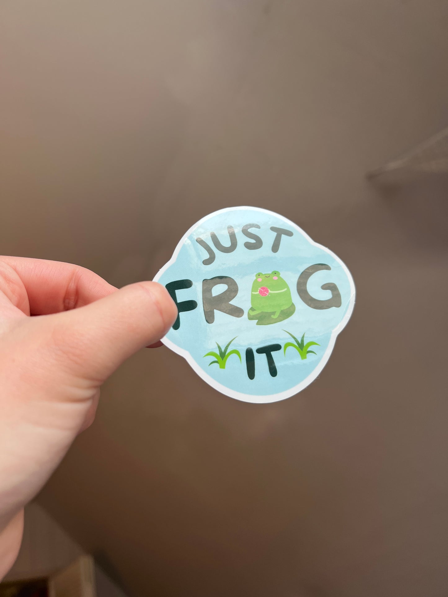 Just Frog It Sticker