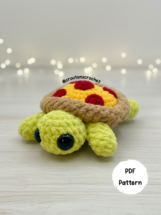 Pizza Turtle Crochet Pattern [PDF FILE]