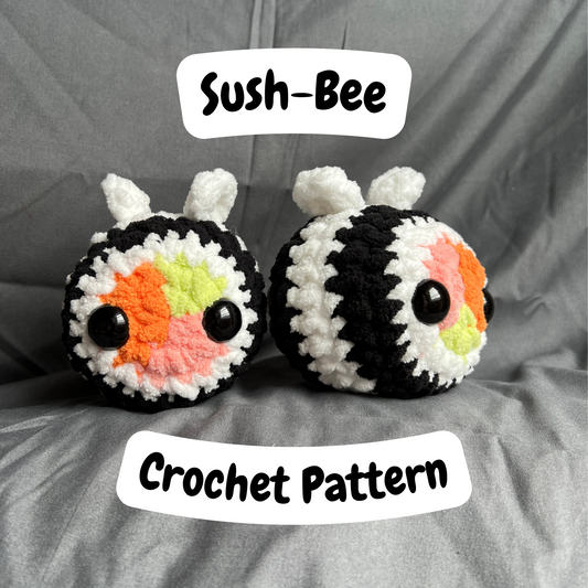 Sush-Bee Crochet Pattern (Mini Sushi Bee)