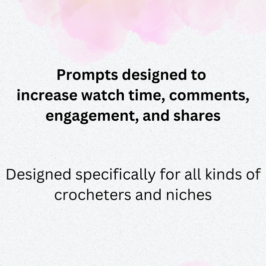 50 Social Media Prompts for Crocheters [Digital File]