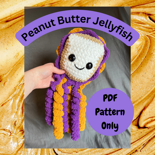 Peanut Butter Jellyfish Crochet Pattern [PDF FILE]
