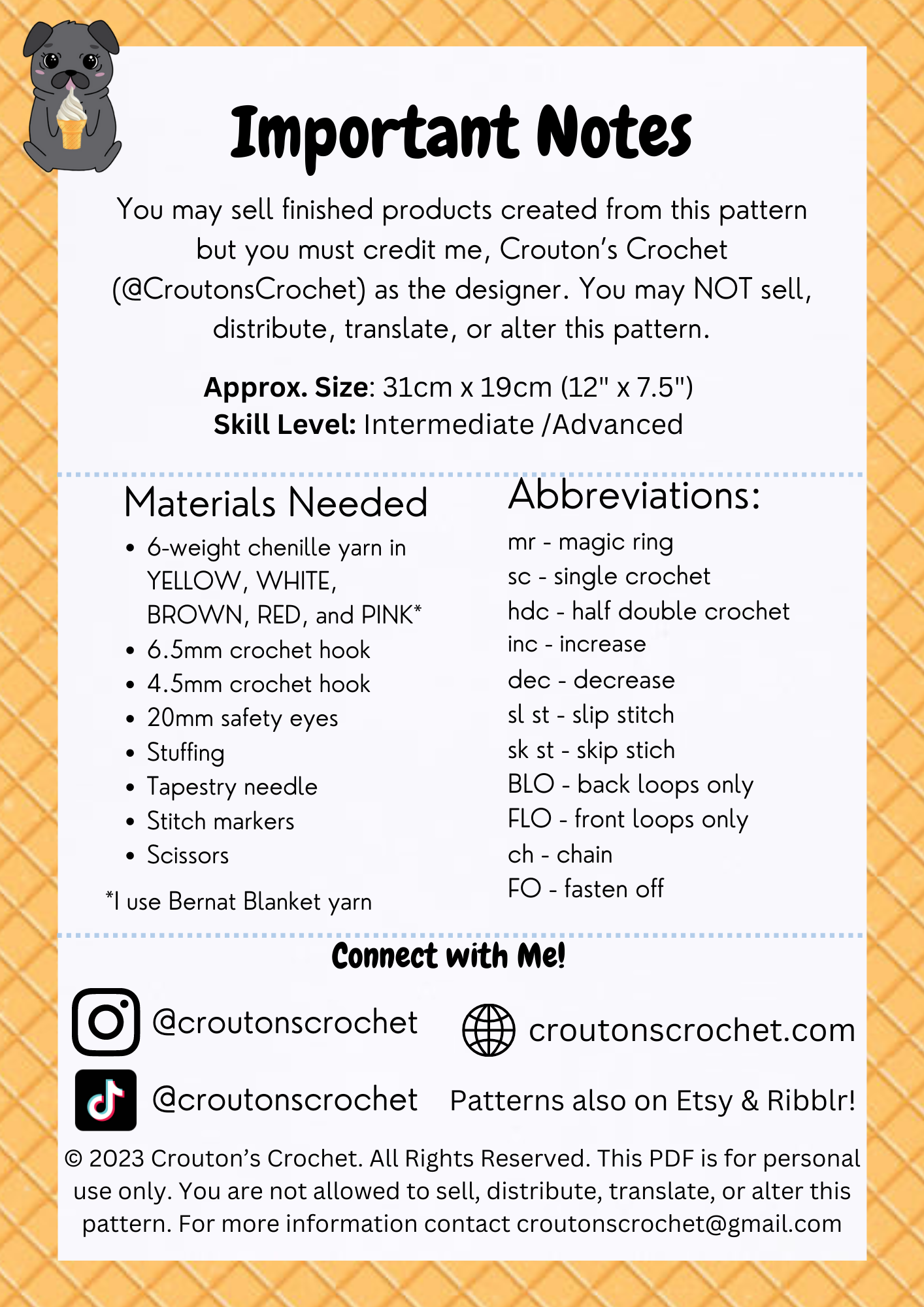 Ba-Nessie Split Crochet Pattern [PDF FILE]