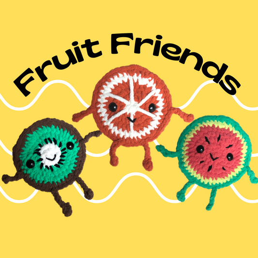 3 in 1 Fruit Friends Crochet Pattern [PDF FILE]