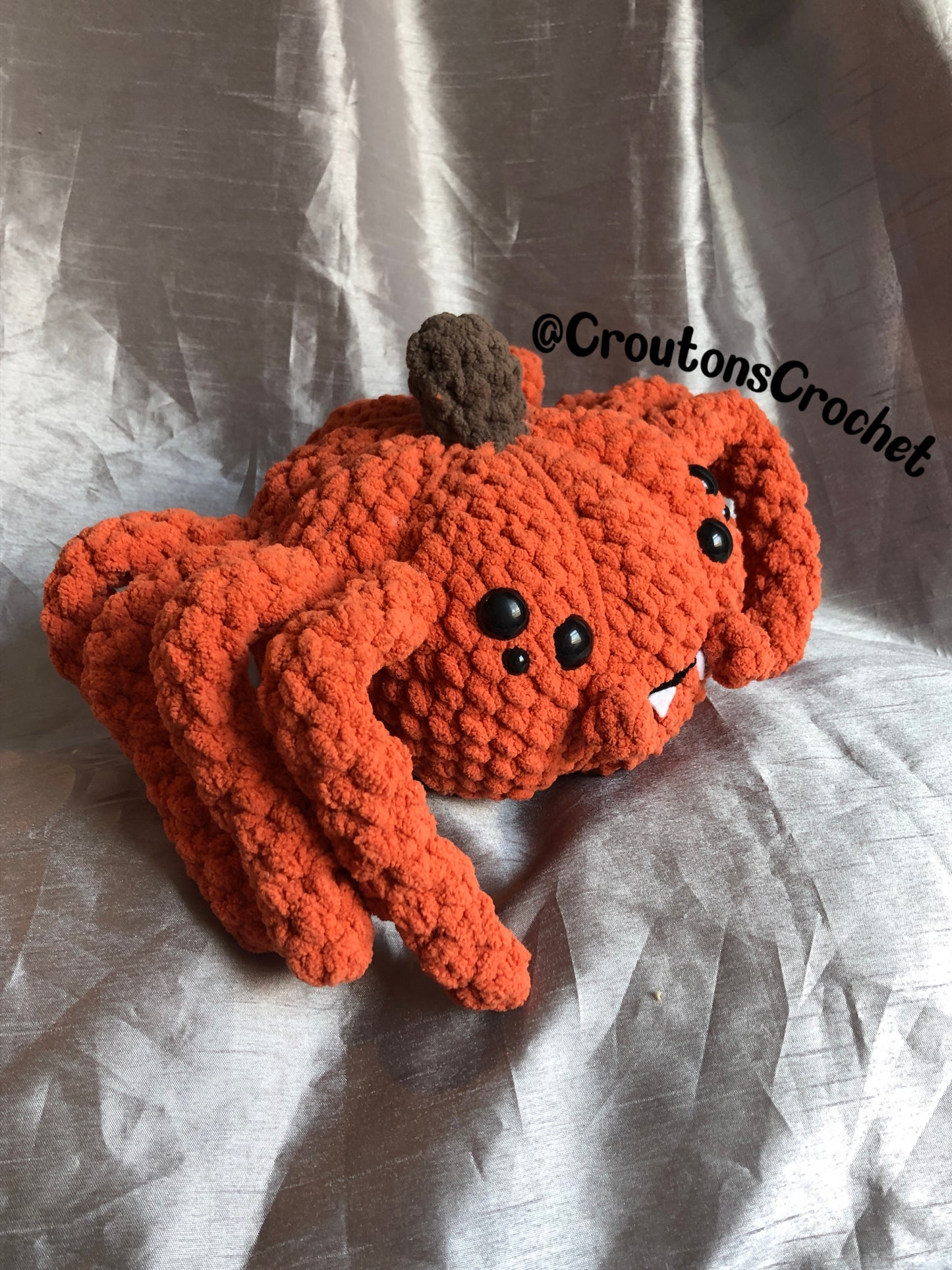 Pumpkin Spide Crochet Pattern
