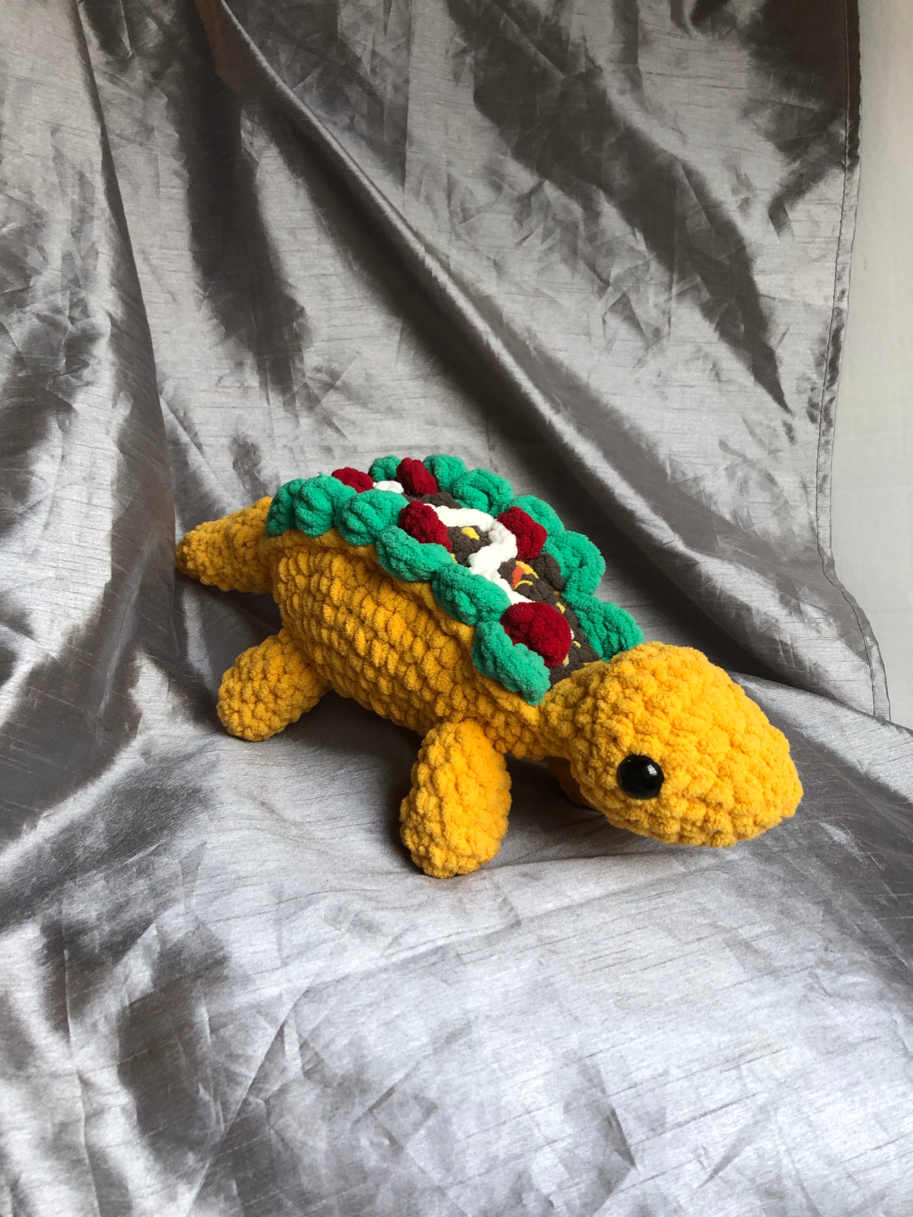 Tacosaurus Crochet Pattern [PDF FILE] – Crouton's Crochet