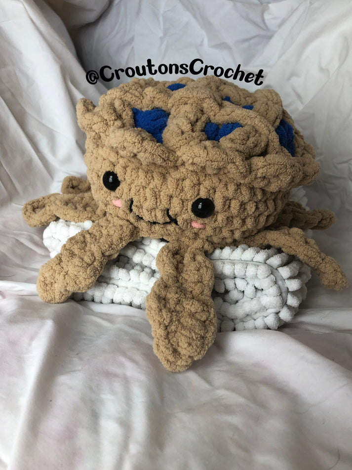 OctoPie the Blueberry Pie Octopus Stuffed Animal Crouton's Crochet